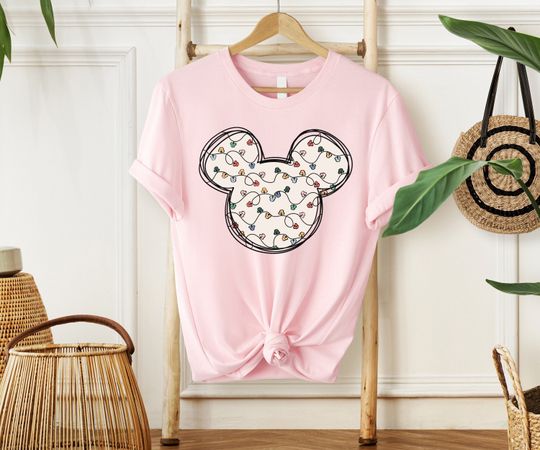 Mickey Christmas Lights Shirt, Disney Christmas Shirt