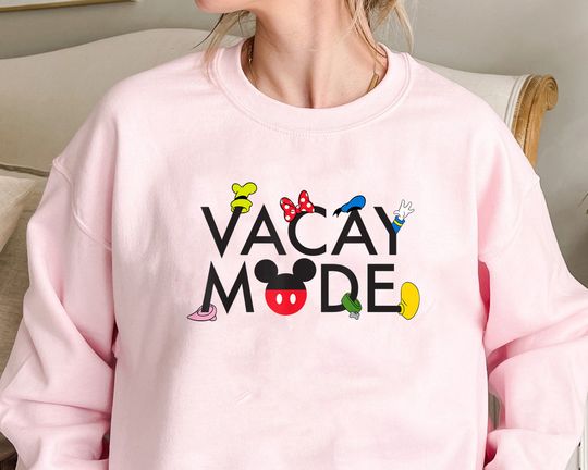 Discover Vacay Mode Shirt, Disney Them Park Sweatshirt