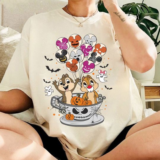 Discover Vintage Chip N Dale Happy Halloween shirt,Disney Halloween Shirt
