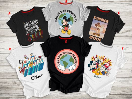Custom Disney Shirt, Mickey Summer Shirt, Earth Day Everyday Shirt