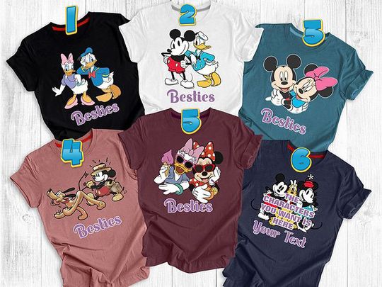 Disney Besties Shirt, Classic Mickey Shirt, Minnie Shirt, Donald Duck Shirt