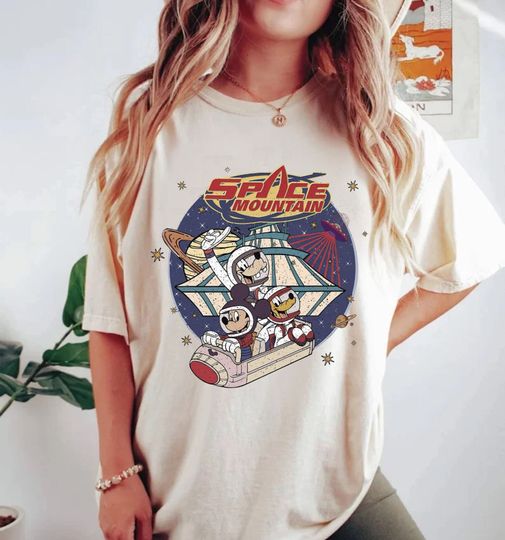 Disney Space Astronauts Shirt, Disney 90's Space Mountain Shirt, Tomorrowland Shirt
