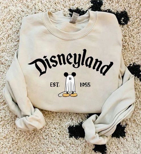 Halloween Disneyland Sweatshirt, Mickey Ghost Halloween Sweatshirt, Mickey Pumpkin Shirt