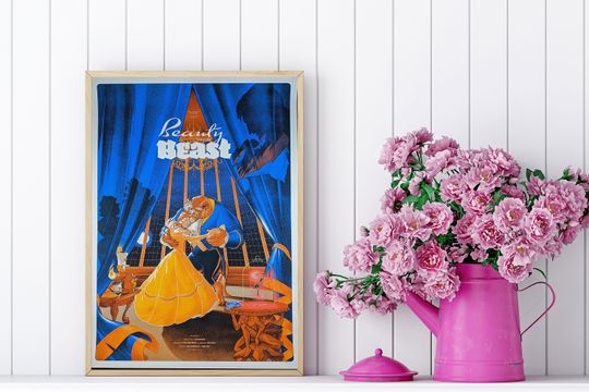 Disney Beauty and The Beast Poster, Disney Movie Poster