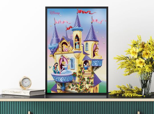 Cinde Castle Poster, Disney Princess Poster, Disney Movie Poster
