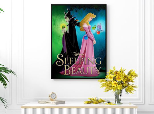 Disneyland Sleeping Beauty Attraction Poster, Disney Movie Poster