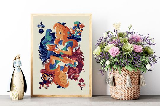 Alice In Wonderland Poster, Classic Disney Movie Poster