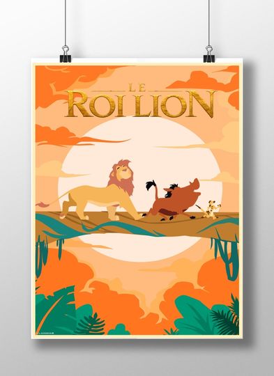 The Lion King Disney Minimalist Poster