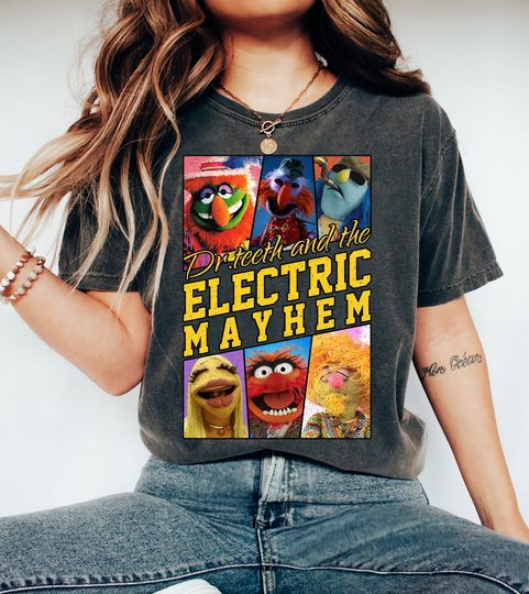 Discover Retro Disney The Muppets Dr.teeth and The Electric Mayhem Shirt