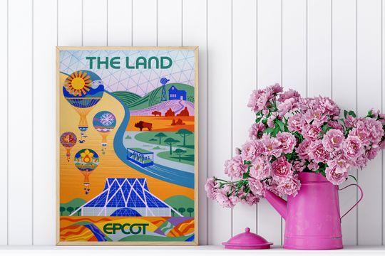 Epcot Disney Poster, Vintage Disney Poster
