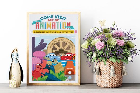Art of Animation Resort Poster, Disney Animation Poster