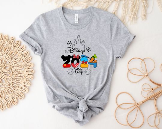 Discover 2024 Disney Trip Mickey And Friends T-Shirt