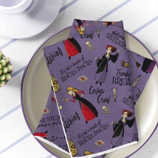 Disney Hocus Pocus Napkins, Disney Napkins