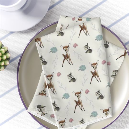 Disney Bambi & Thumper Napkins, Disney Napkins