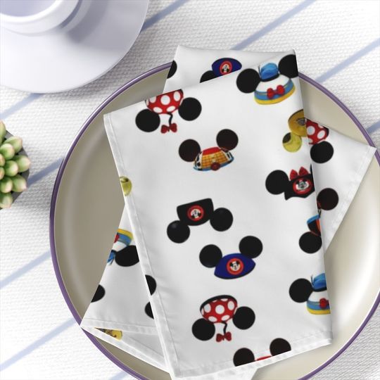 Disney Mickey Ears Napkins, Disney Napkins