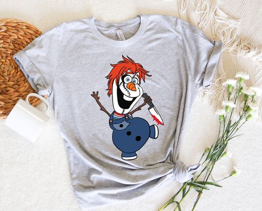 Halloween OLaf Shirt, Disney Halloween Tshirt, Disney Olaf Shirt, Disney Olaf Chucky Shirt