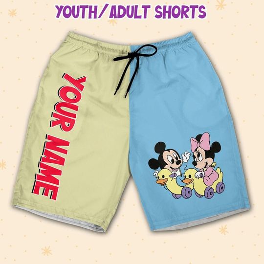 Personalized Disney Baby Mikey Minnie Cute Short