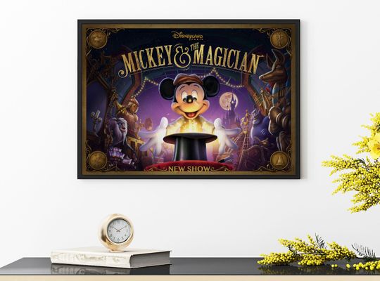 Disney Mickey And The Magician Poster, Disneyland Paris Poster