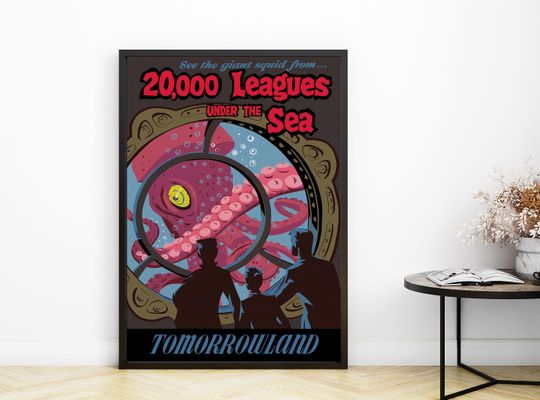 Disney 20000 Leagues Under The Sea Poster, Disney World Poster