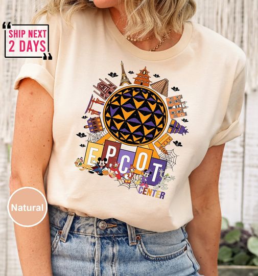 Vintage Epcot Halloween Shirt, Disney Epcot Center Shirt