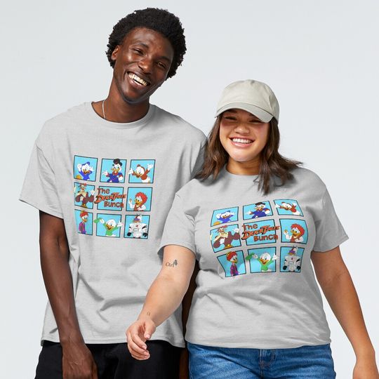 The Duck Bunch Classic T-Shirt, Vintage Disney Duck Tales Friends  Shirt