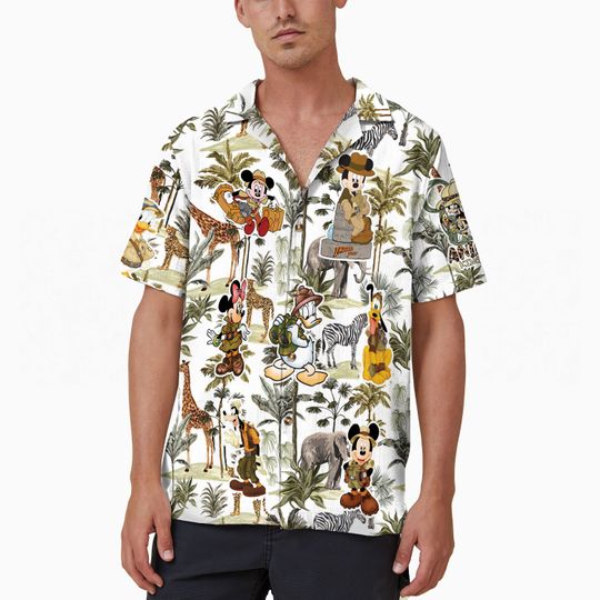Safari Animal Disneyland Hawaii Shirt, Animal Kingdom Jungle Cruise Hawaiian Shirt,