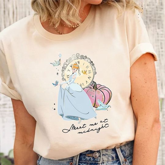 Vintage Disney Cinde T-Shirt, Meet Me at Midnight Cinde T-Shirt