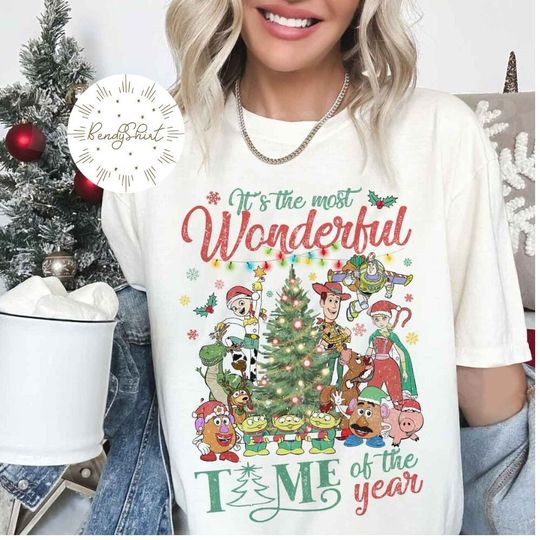 Toy Story Christmas shirt, It's the most wonderful time of the year Christmas T-shirt, WDW Disneyland Christmas party