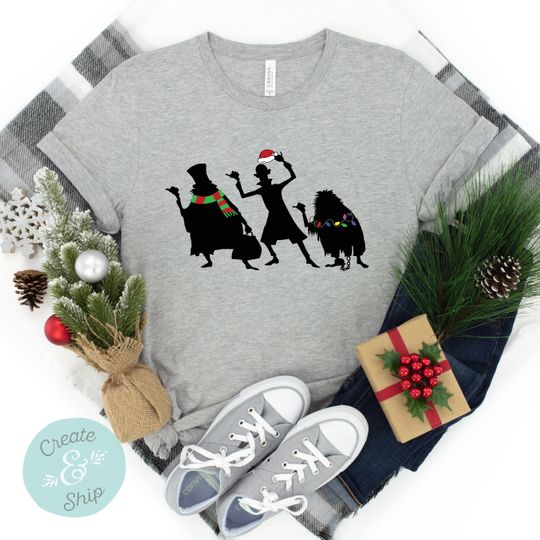 Christmas Hitchhiking Ghosts Shirt, Disney World Christmas Shirt, Haunted Mansion Christmas Shirt, Disneyland Christmas Shirt