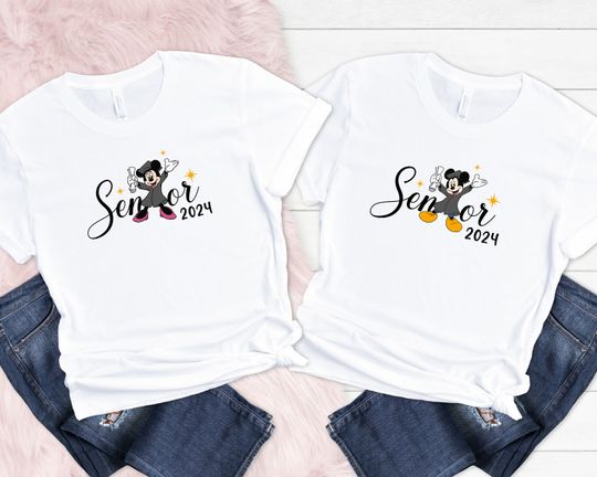 Discover 2024 Disney Senior Mickey And Minnie T-Shirt