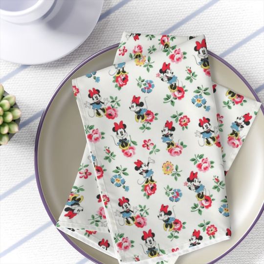 Disney Minnie Mouse Floral Napkins