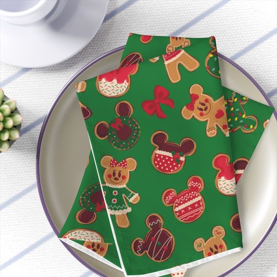 Cute Disney Mickey Gingerbread Cookies Napkins