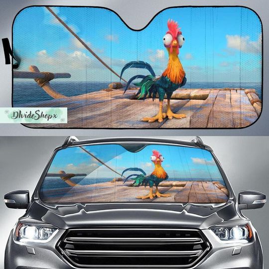 Disney Moana Car Sun Shade, Hei Hei Chicken Car Sun Shade