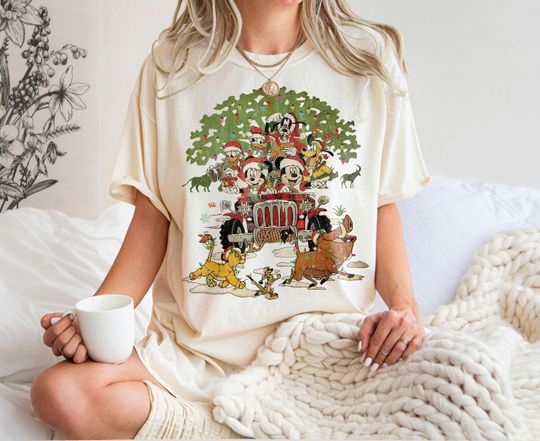 Vintage Hakuna Matata Christmas Shirt, Disney Family Trip Shirt