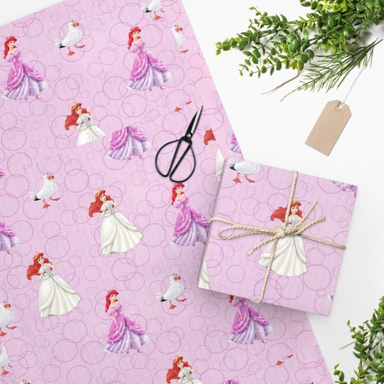 Discover Disney Little Mermaid Wrapping Paper