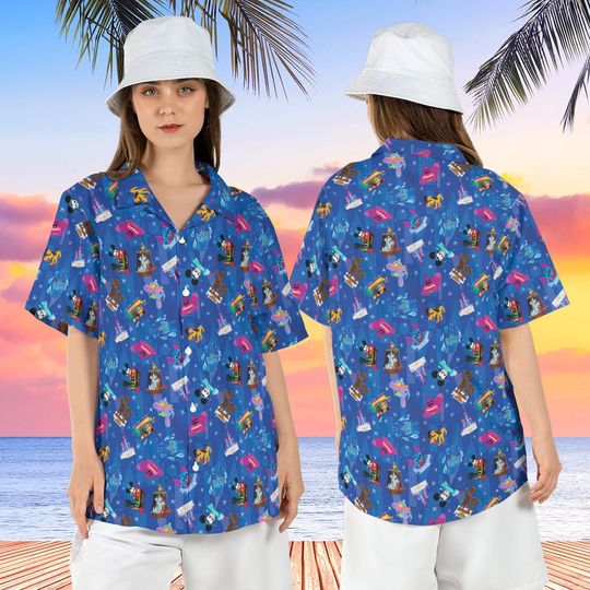 Disneyland Parks Hawaiian Shirt, Animal Kingdom Beach Hawaii Shirt