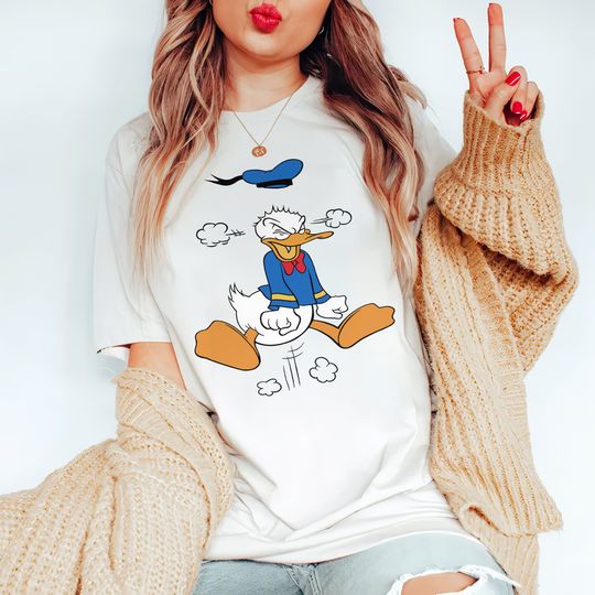 Disney Mickey And Friends Funny Donald Duck Angry Shirt, Magic Kingdom Trip T-shirt Family Birthday Gift