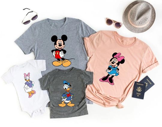 Disney Family Trip Shirt, Mickey Mouse T-Shirt, Minnie Mouse Shirt, Daisy Duck Tee, Donald Duck Shirt