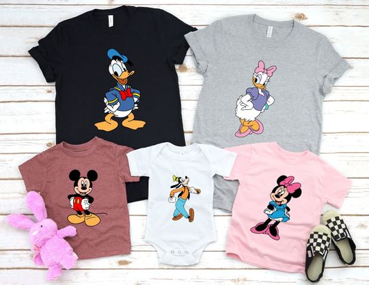 Mickey And Friends Shirt, Disney Friends Shirt, Mickey Shirt, Disney Shirt, Minnie Shirt, Donald Duck And Daisy Duck Shirt