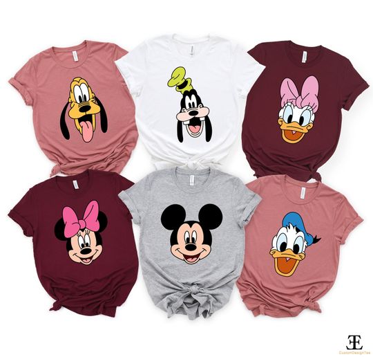 Mickey And Friends Shirt, Donal Duck And Daisy Duck Shirt, Pluto Goofy Tee, Disney Friends Shirt, Mickey Shirt, Minnie Shirt, Disney Shirt,
