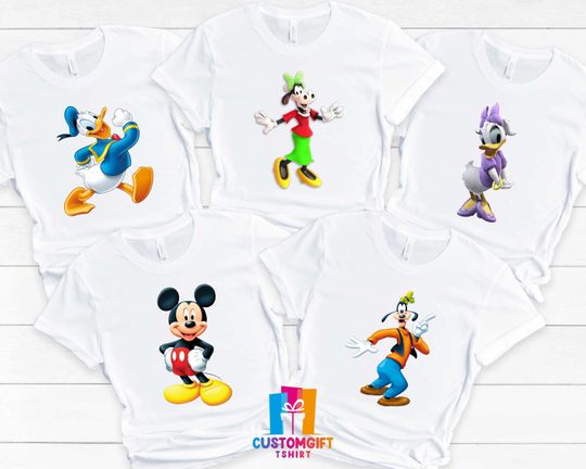 Disney Characters Shirt, Mickey Mouse Shirt, Goofy Shirt, Pluto Shirt, Daisy Duck Shirt, Donald Duck Shirt, Couple Shirts, Disney Shirt