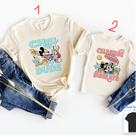 Disney Summer Shirt, Chill Dude Tee, Chasing Sunrise T-Shirt, Disney Beach Shirt