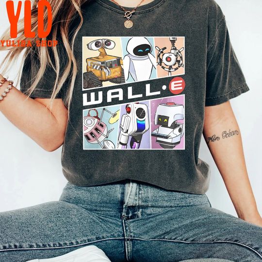  Retro Disney Pixar Wall-E Shirt, Disney Character Shirt, Disney Pixar Shirt, Disneyworld Shirt, Disney Family Shirt