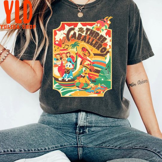 Discover Classic Donald Duck Jose Carioca Panchito Pistoles Shirt, Retro Disney Shirt, Disney World Shirt, Vintage Disney Shirt, Disneyland Vacation