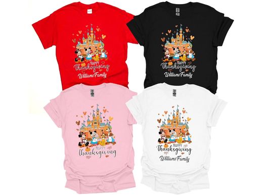 Disney Family Thanksgiving Shirts, Thankful Shirts, Thanksgiving Matching Shirts
