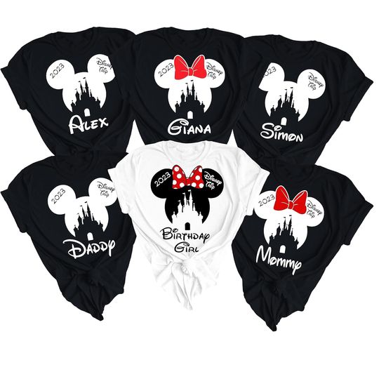2023 Custom Magic Kingdom Family Vacation, Disneyland Family Matching Shirts