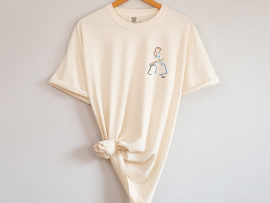 Discover Belle Beauty and the Beast Disney Embroidered T-Shirt