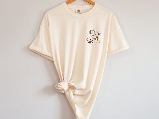 Walt and Mickey Disney Embroidered T-Shirt