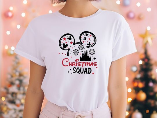 Christmas Squad Shirt, Disney Christmas Tee, Mickey Christmas Shirt