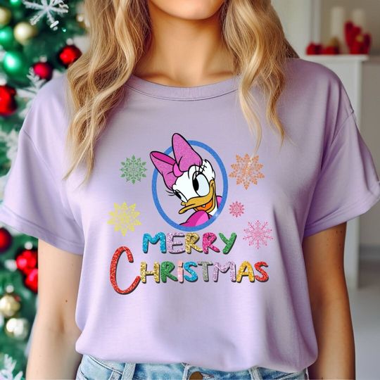 Discover Daisy Christmas Shirt, Disney Merry Christmas Shirt, Disney Mickey Merry Christmas Shirt